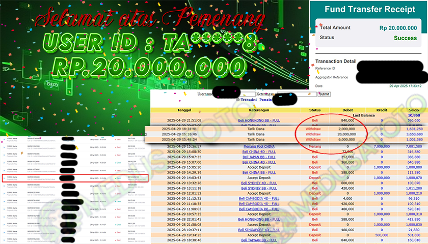 BUKTI JP MEDUSATOTO JP 15000 X MANIA RP.20.000.000